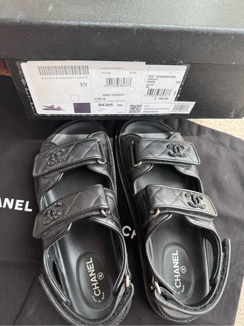 CHANEL dad sandals